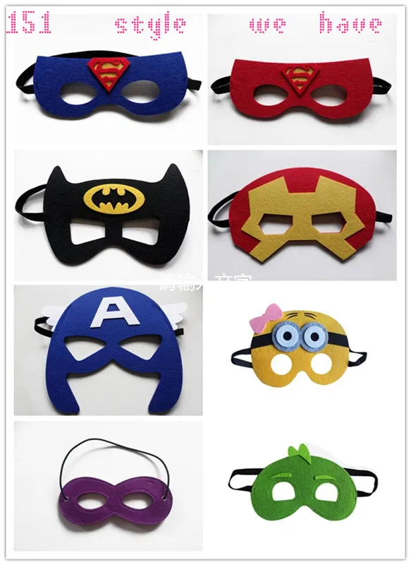 DHL 151 дизайн супер hero Маска Дети eyemask Косплей Супермен маска Бэтмен maskmask Капитан