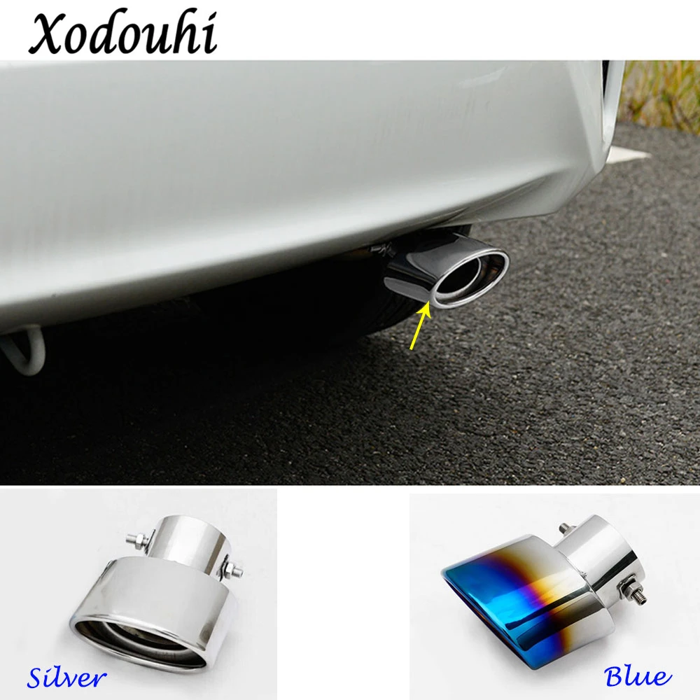 For Honda Fit jazz 2014 2015 2016 2017 font b car b font Styling muffler end