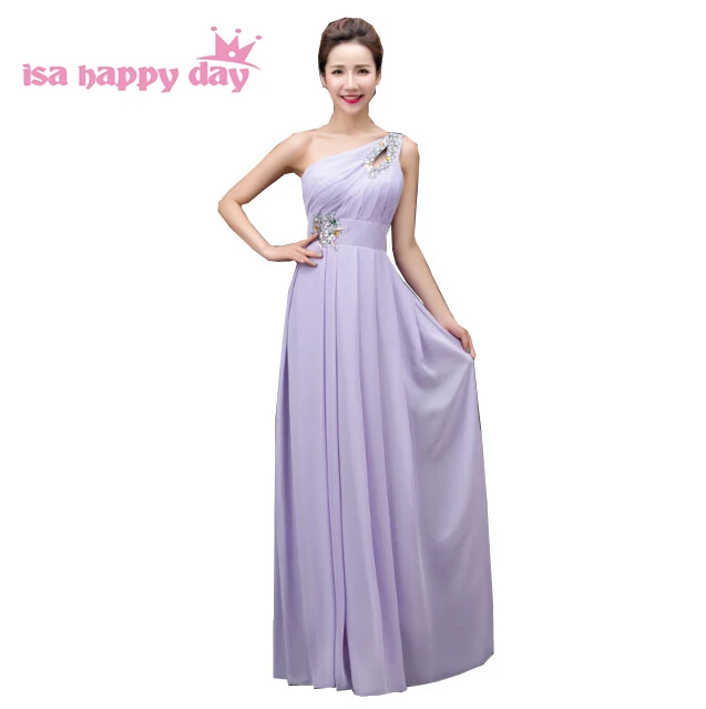 lilac one shoulder dress