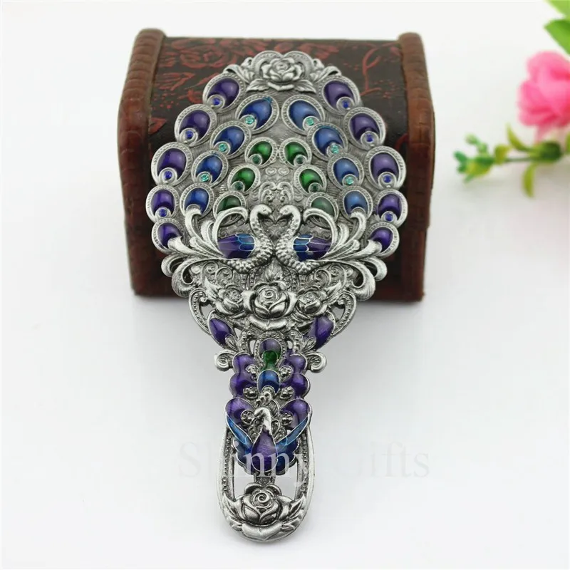 Peacock mirror with hand (17)