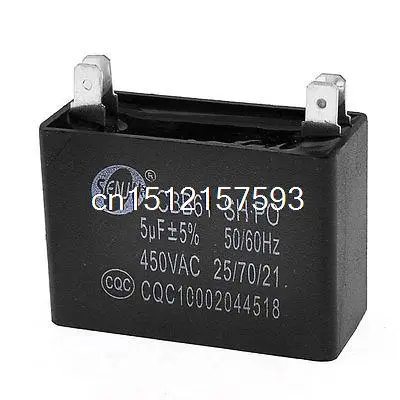 CBB61 Model AC 450V 5uF 4 Pins Air Conditioner Motor Run Capacitor |