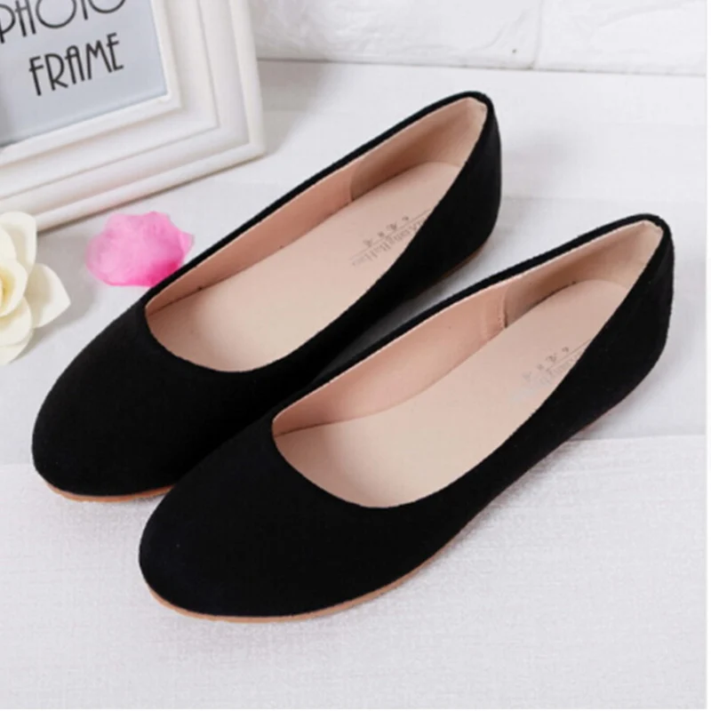 봄 여름 여성 신발 발레 플랫 여성 플랫 신발 여성 발레리나 블랙 대형 Size31-44 캐주얼 신발 zapato 여성 Loafe