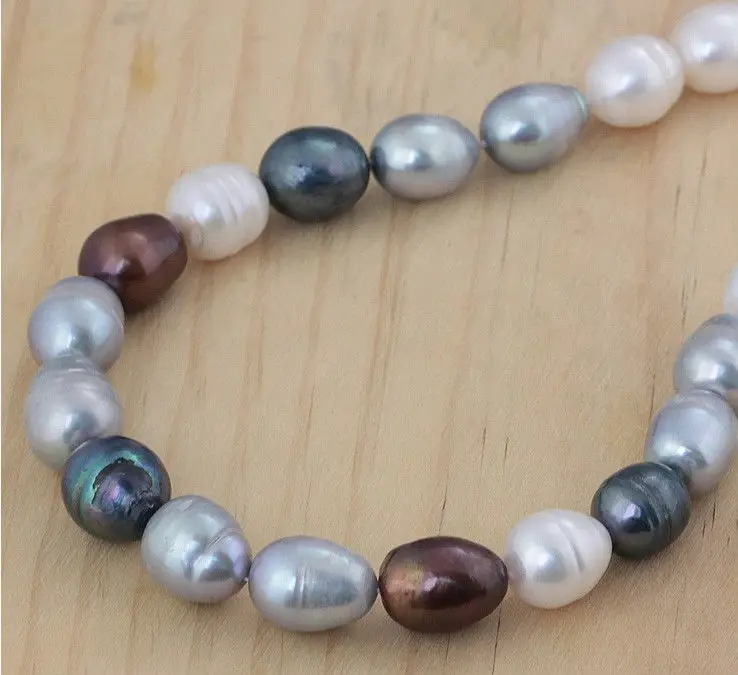 

Wholesale FREE SHIPPING > Rare12-14mm SOUTH SEA multicolor PEARL NECKALCE 18INCH