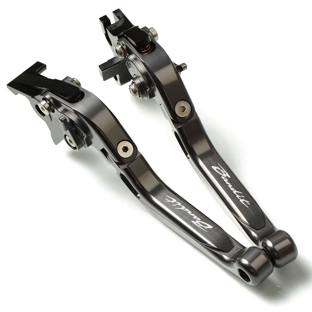 Motocicleta frenos mango plegable ajustable extensible de la motocicleta palancas de embrague de freno para suzuki GSF650 bandido GSF 650, 2005-2006