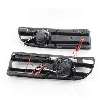 

Car GRILLE FOG LIGHT Fit FOR VW JETTA BORA MK4 99-04 LED DRL Blue Lens