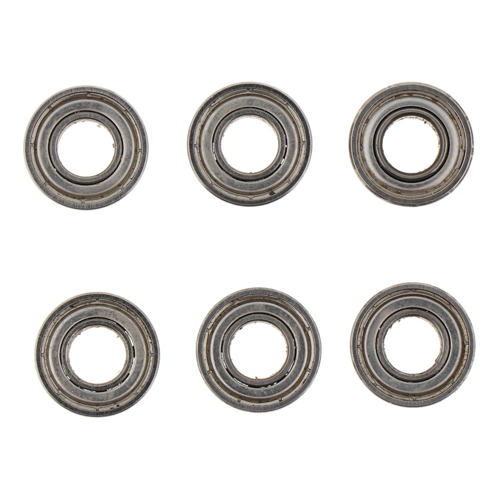6pcs Double Shielded Ball Bearings Metal for HG P407 HG801 HG802 RC Trucks Accessories