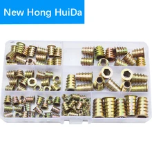 Insert Nut Hex Socket Drive Nutsert Metric Thread Fastener For Wood Furniture Bolt Hardware Assortment Kit Set M4 M5 M6 M8 M10 Insert Nut Hex Socket Drive Nutsert Metric Thread Fastener For Wood Furniture Bolt Hardware Assortment Kit Set M4 M5 M6 M8 M10