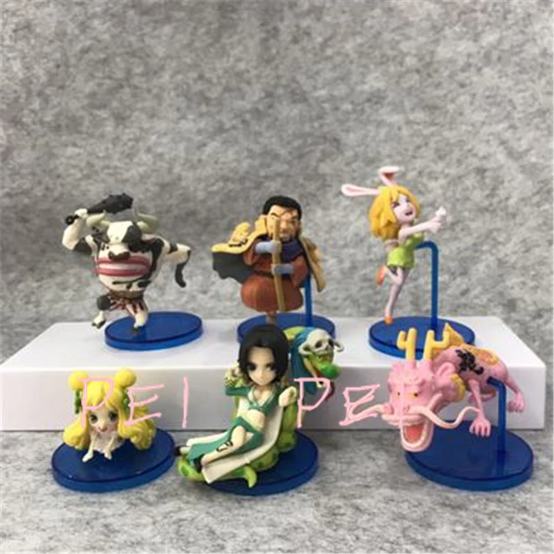 6 Pcs Set One Piece Chinese Zodiac Ver 10 Generations Momosuke Issho Boa Hancock Carrot Wcf Action Figure Collectible Model Toy Aliexpress