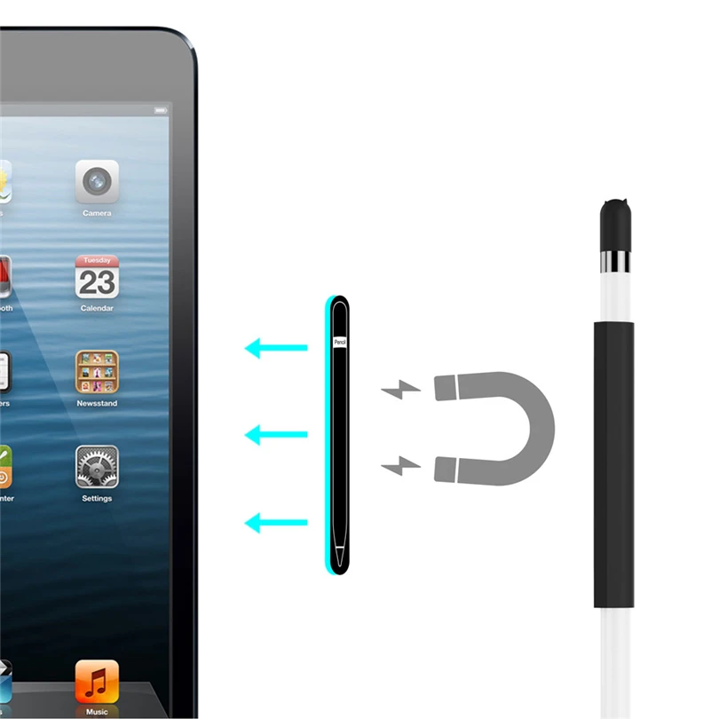 Магнитный рукав мягкий силиконовый держатель набор для Apple Pencil Tablet Touch