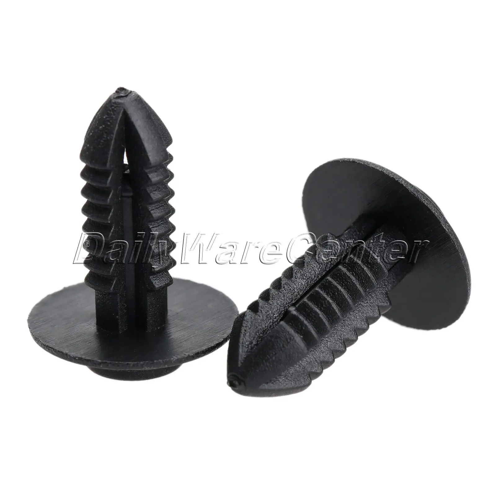 10pcs 7mm Black Hole Clips Plastic for Car Door Panels Push Type Rivet Bumpers