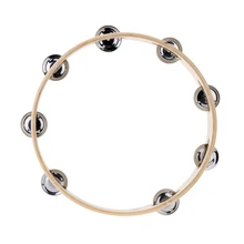 SEWS Kids 1" Ручной Деревянный Бубен без головы с металлическим один ряд бубенцов и дерева качество детей Обучающие