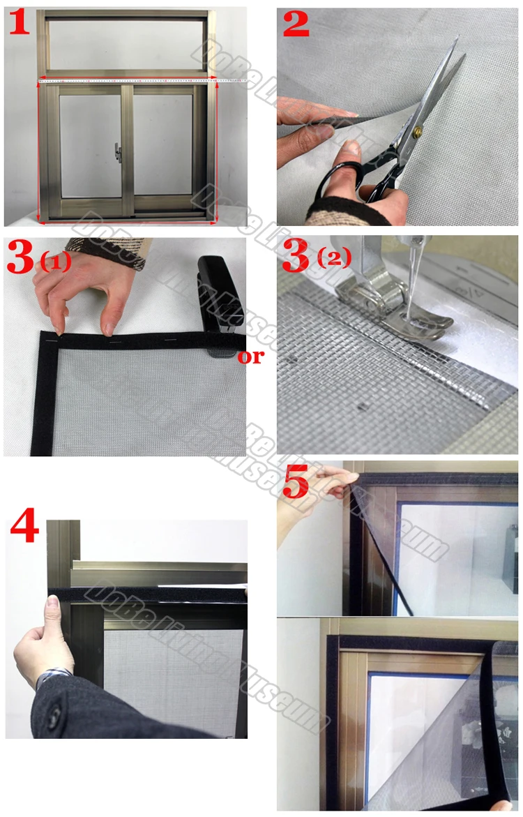 DIY окна с противомоскитной сеткой экран Лето анти-москитные противомоскитная сетка для окна на windows стеклоткани экран москитные окна чистая изготовленный на заказ