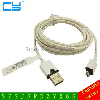 

2M 6.5FT Woven Fabric Micro USB Cable 2.0 High-Speed Charging Data Sync Colorful Braided Wires for Samsung Sony LG