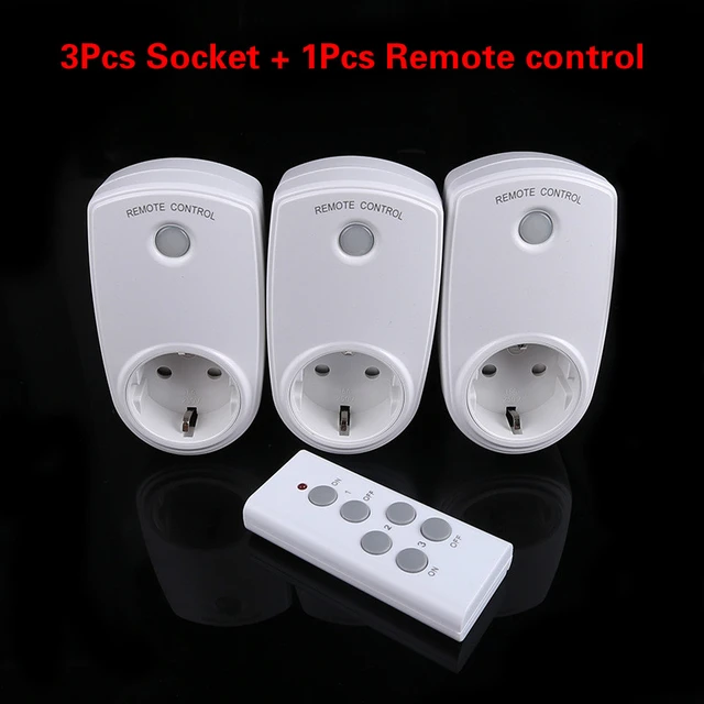 Eu Plugs Wireless Remote Control Power Outlet Plug  Remote Control Switches  Socket - Electrical Sockets - Aliexpress