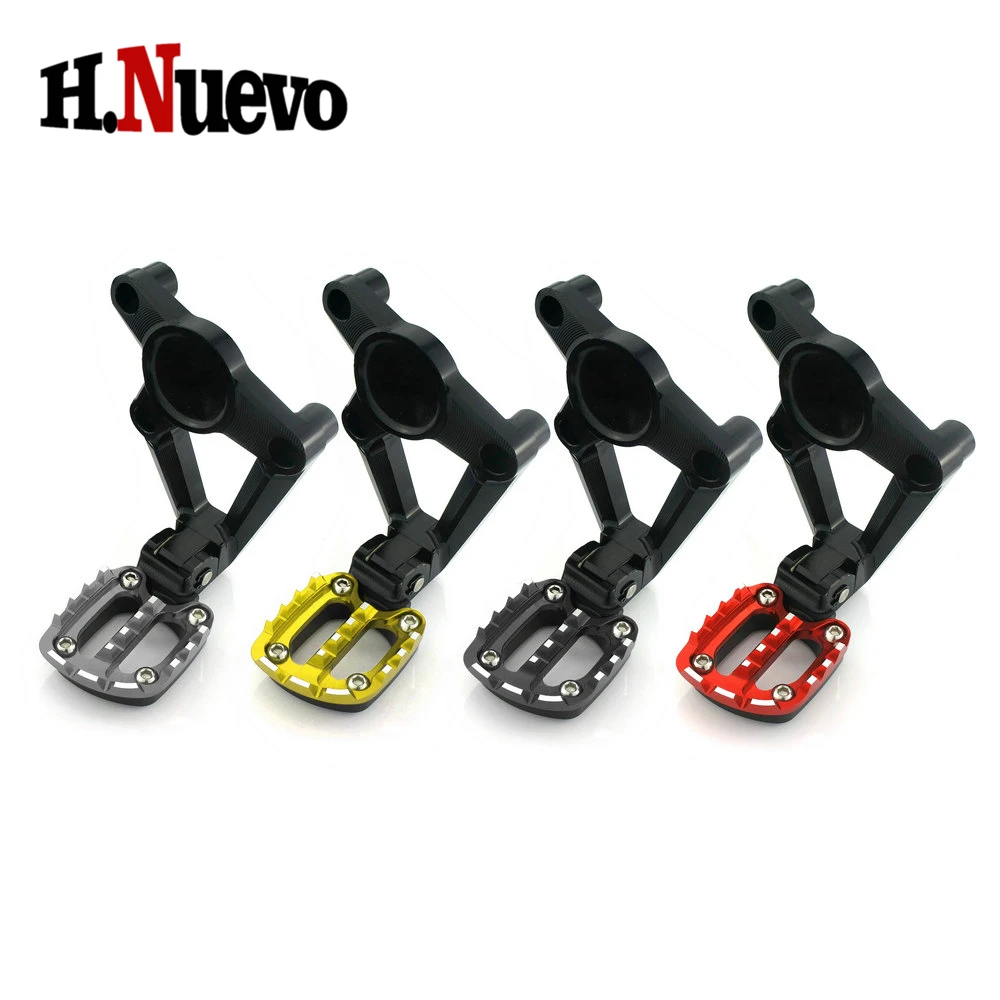 XADV 750 Motorcycle Rear Foot Rest Moto For Honda XADV 750 Accessories Aluminum 2017 2018 X-ADV 750 Passenger Foot Pegs Gold Red (1)