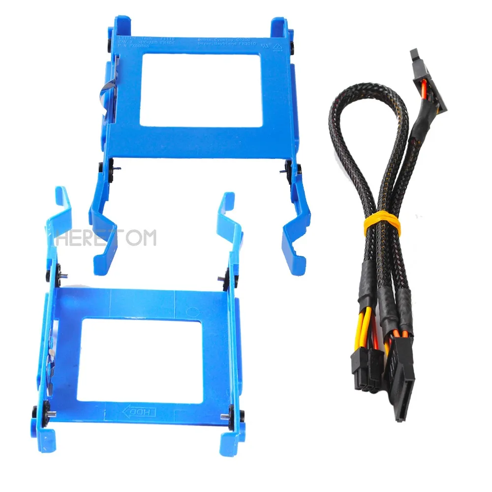 Heretom 2.5" HDD Bracket Caddy 3650 for Dell Optiplex 3040 5040 5050 7040 7050 3046 MT X9FV3 with Power Cable GP2JM hard disk case 3.0