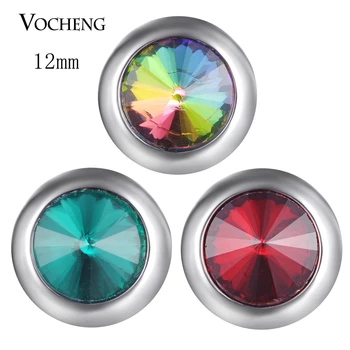 

10PCS/LOT Wholesale Vocheng Snap Jewelry Accessory Sister Small Petite Ginger Snaps 12mm 5 Colors Snap Button Charms Vn-1827*10