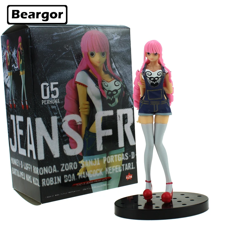 6 &quotone piece Аниме Perona джинсы Freak Ver. Футболка 2 цвета в коробке 16 см ПВХ фигурка