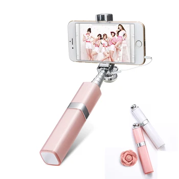 

Fashion wired Selfie Stick for iPhone 7/7 plus iPhone 6 6s iOS for Samsung Android Smartphones Self-timer Stick Best Gifts