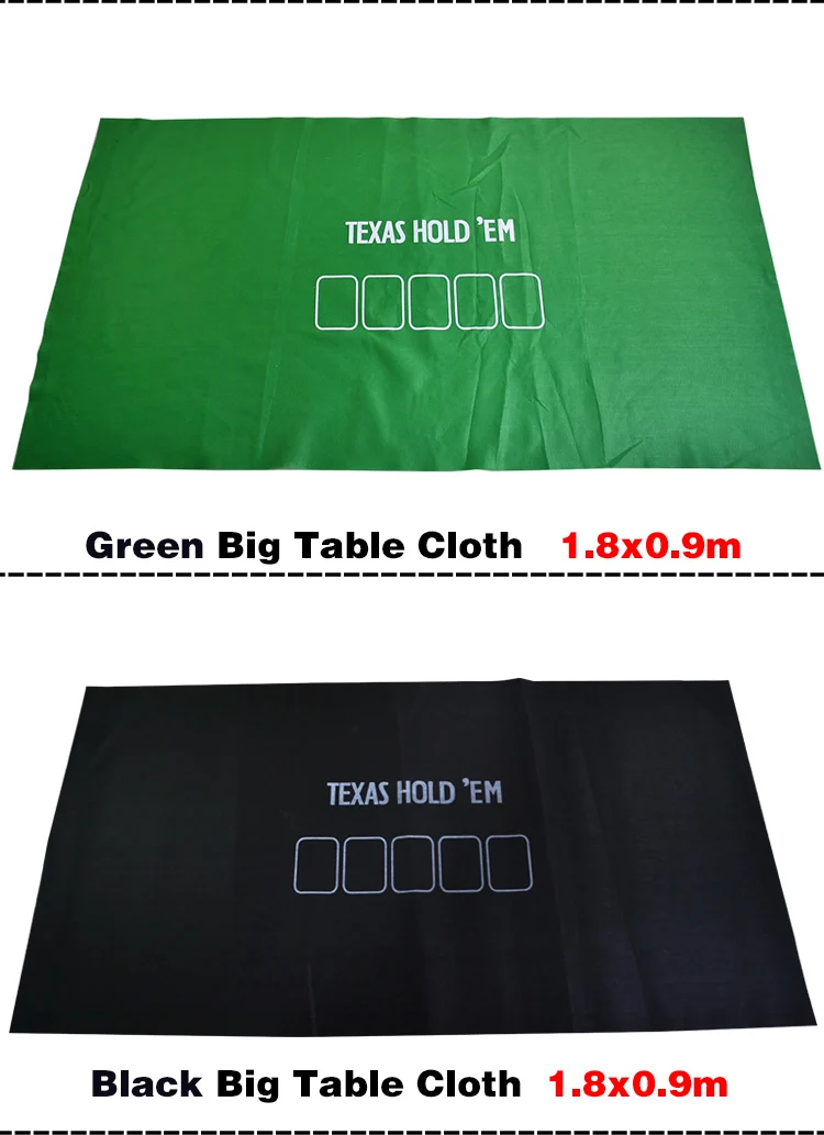 Набор для покера Baccarat Fichas Poker Texas Hold'em покерный стол ткань Fietro войлочная доска ткань нетканые ткани зеленый/черный