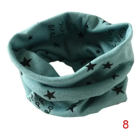 WENDYWU/осень-зима детский шарф для девочек, для мальчиков воротник хлопковый шарф, шарфы с круглым воротником - Цвет: Темно-серый
