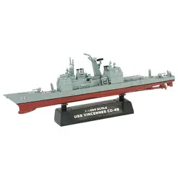 1:1250 масштаб предварительно построенный USS Vincennes CG-49 Ticonderoga-класс Mark 26 ракетный крейсер хобби Коллекционная готовая пластиковая модель