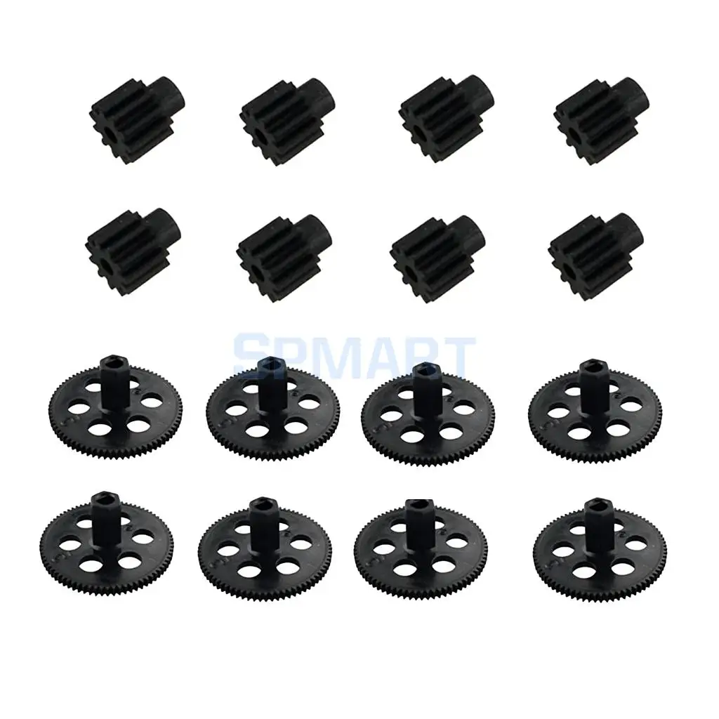 16Pcs Motor Wheel Gear & Motor Pinion for XS809 XS809HC XS809HW RC Drone Quadcopter Helicopter Spare Parts