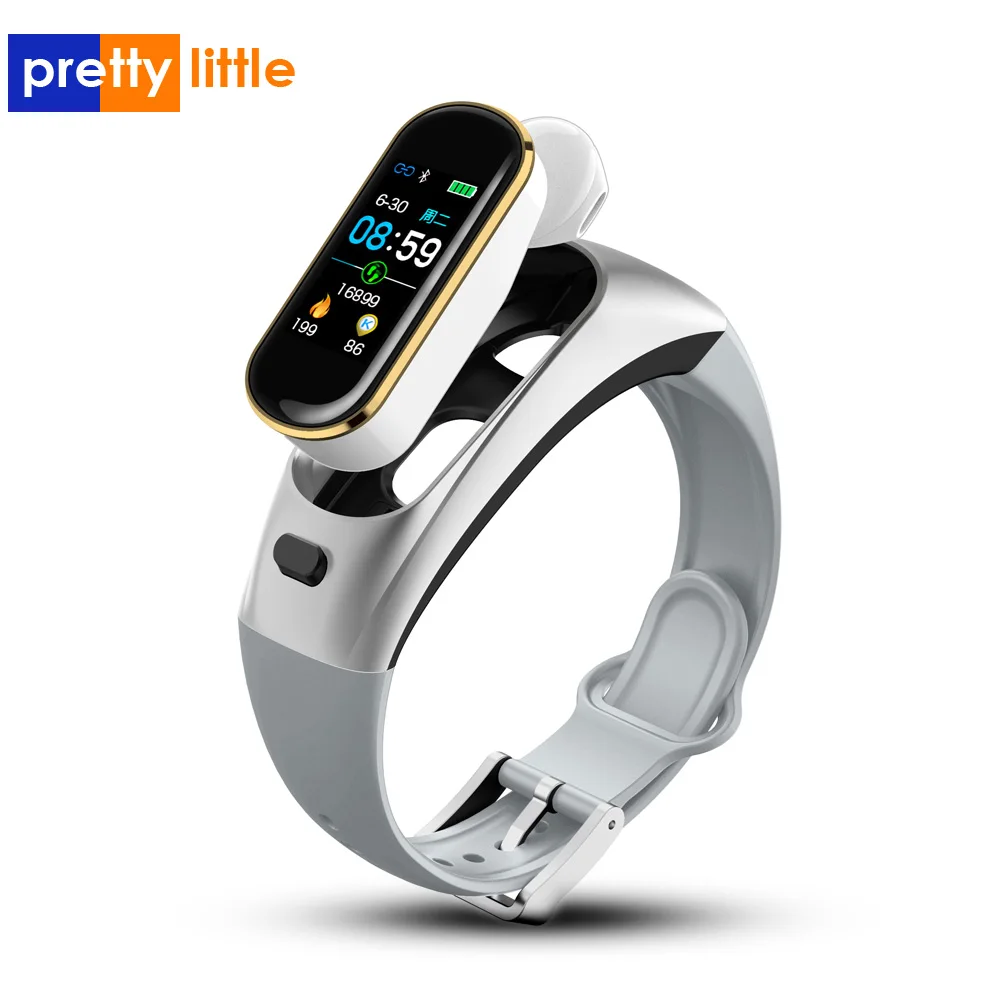 2019 android Smart Watch Bluetooth Wireless Earphone Blood Pressure Heart Rate Monitor Bracelet For Apple Iphone H109 | Электроника