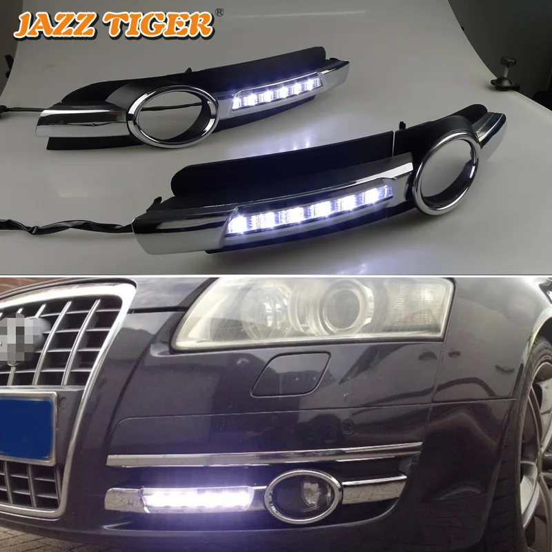 Для Audi A6 C6 2005 2006 2007 2008 без ошибки дневные ходовые огни светильник светодиодный DRL