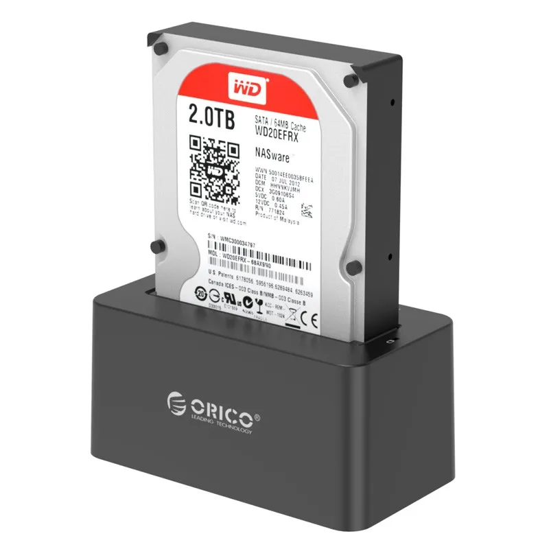 ORICO 6619US3 супер Скорость USB 3,0 HDD чехол для жесткого диска SATA док-станция для жесткого диска для 2,5 или 3,5 дюйма Жесткий диск SSD [8 ТБ Поддержка]