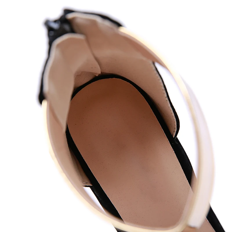 Летние Для женщин сандалии на платформе, Гладиатор Туфли на высоком каблуке и танкетке; каблук 16 см с открытым носком Ремешок на щиколотке летнее платье Для женщин женские туфли-лодочки zapatos mujer