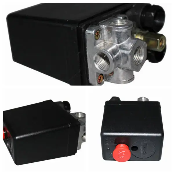 240v 15a 115 Psi 4 Port 1/4 Npt Air Compressor Pressure Automatic