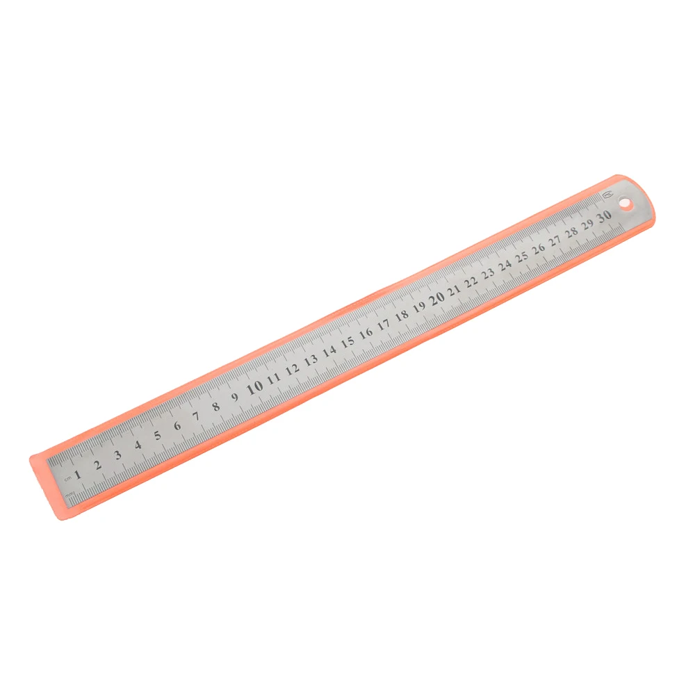 1 Pc Stainless Steel Metal Ruler 30cm Metric Rule Precision Double Sided Measuring Tool stainless steel ruler triangle ruler ruler set drawing ruler straight ruler folding ruler metal ruler quilting ruler rotatable ruler cats paw ruler