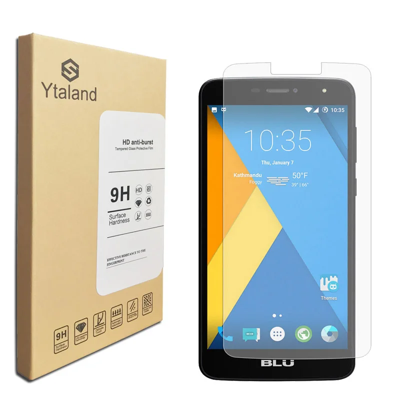 Ytaland 9H+ Premium Tempered Glass For BLU Vivo one plus 2019/ Go / Studio Mega 6.0&quot Screen Protector Protective Film | Мобильные