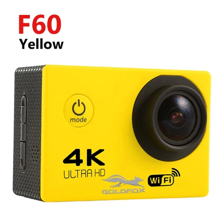 Экшн-камера F60/F60R Allwinner V3 Ultra HD 4K 30FPS 1080P 60FPS wifi Спортивная камера 30M Go Водонепроницаемая профессиональная велосипедная мини-камера на шлем