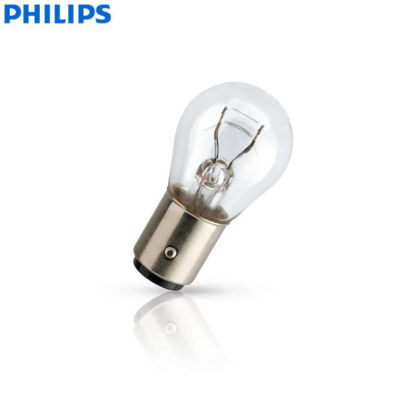 Philips Vision P21/5 W S25 12499CP BAY15d стандартные оригинальные сигнальные лампы Туран сигнальный светильник стоп-светильник 10 шт