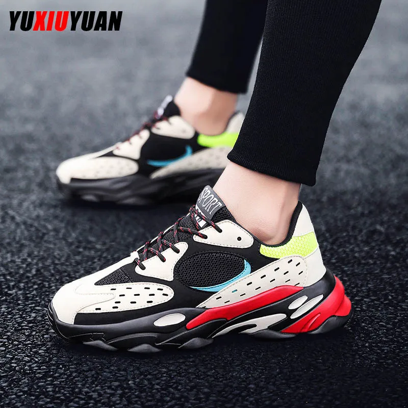 

New Men Cushioning Wear Resistant Lace-Up Outdoor Sport Running Shoes Hot Leisure Comfortable Non-Slip Sneakers