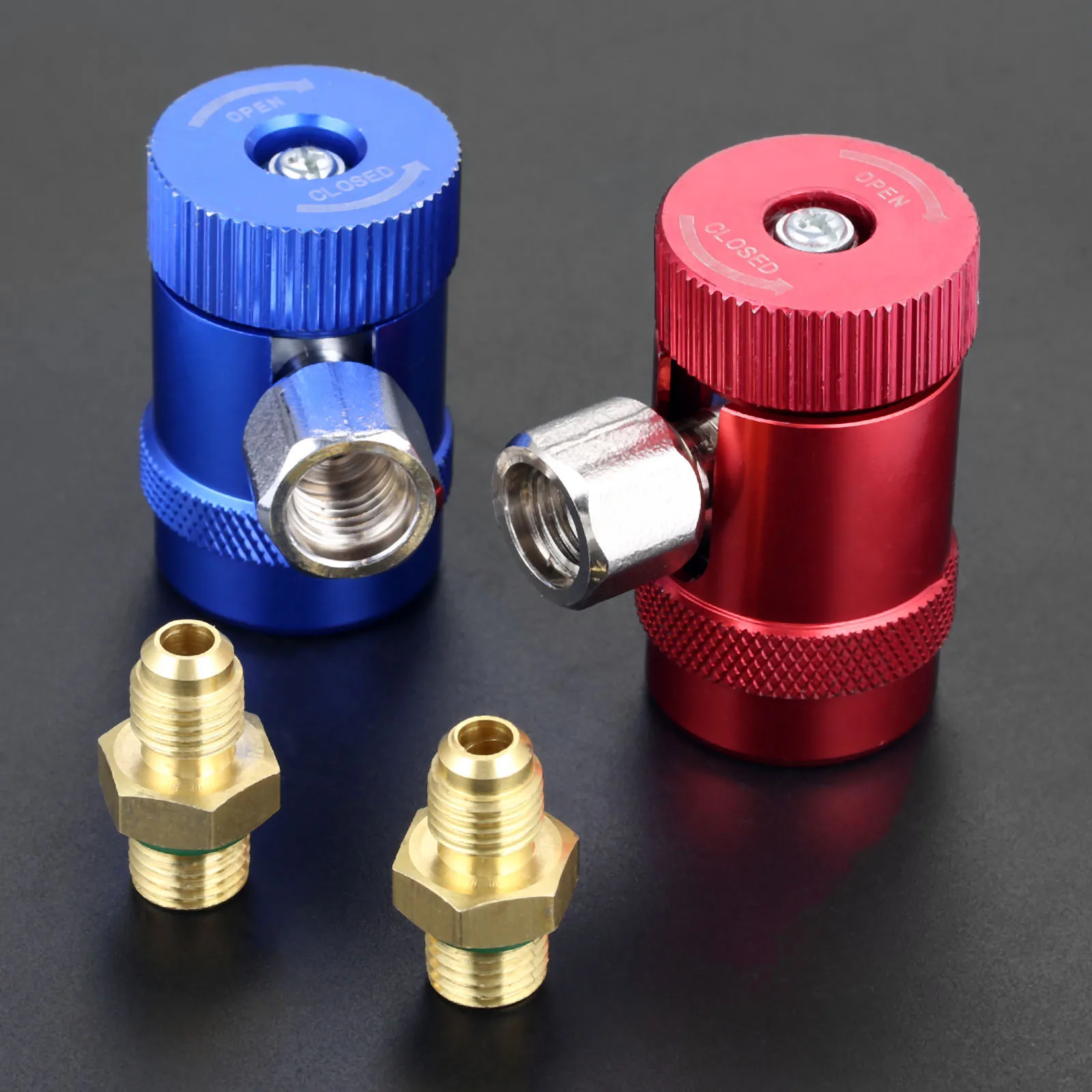 

Filler Transition Joint Refrigerant R1234yf High Low Side Manual Quick Coupler Connector M12 R1234 Refrigerant Joint