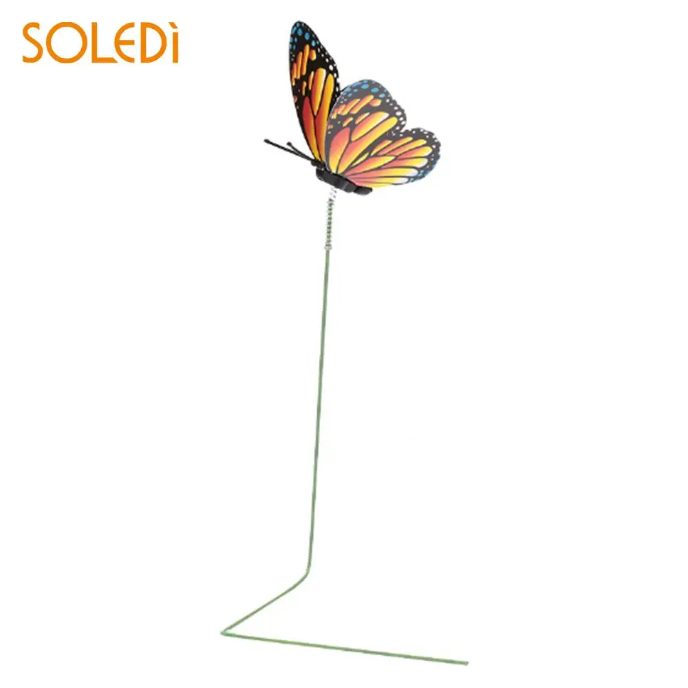 15PCS Butterfly 3D Art Insect Beautiful Lifelike Simulation Ornament Creative Butterfly Stakes Yard Plant Lawn Garden Decor