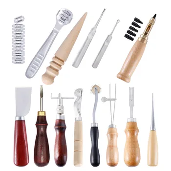 

Leather Craft Hand Tool Set Thinning Edge Beveler Groover for Leather Processing Tool