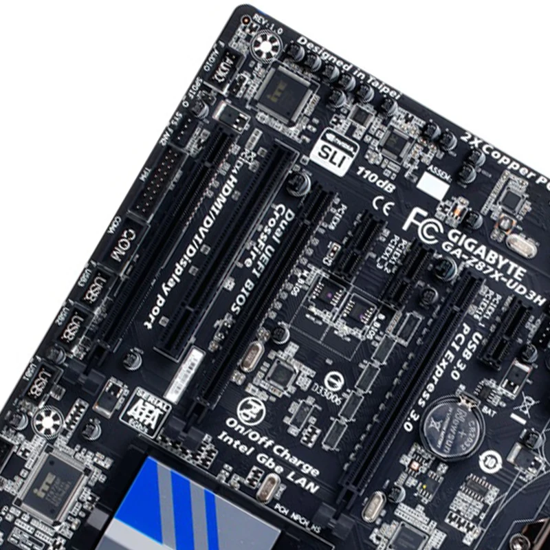 GIGABYTE GA-Z87X-UD3H рабочего Материнская плата LGA1150 i3 i5 i7 DDR3 USB3.0 блок питания ATX