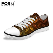 FORUDESIGNS/сезон весна-лето; мужские парусиновые туфли из Вулканизированной Ткани; модные удобные туфли на плоской подошве со шнуровкой для отдыха для студентов