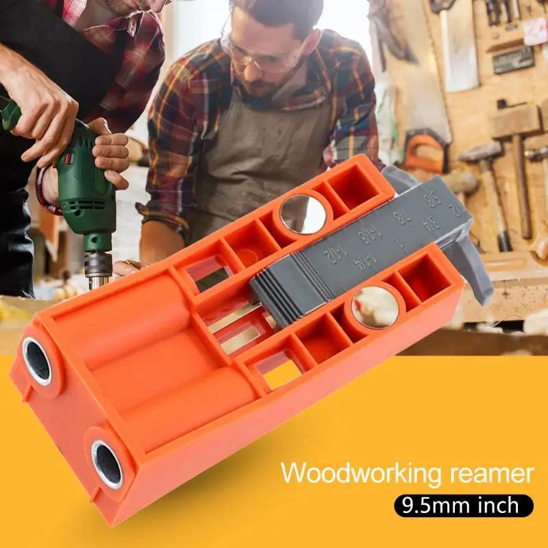 

Woodworking Pocket Hole Jig Kit Drill Guide Set Puncher Locator w/2 Magnets ABS Plastic Wood Working Tool Dropshipping