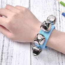 10 шт. наручный браслет Jingle Bells музыкальный ритм Игрушки Музыкальные инструменты детские забавные игрушки для школы YH-17