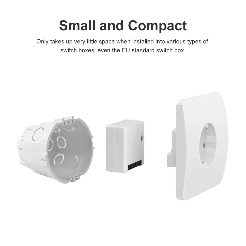 SONOFF мини WiFi переключатель умный таймер 10A 2 Way Поддержка приложения/LAN/голосового