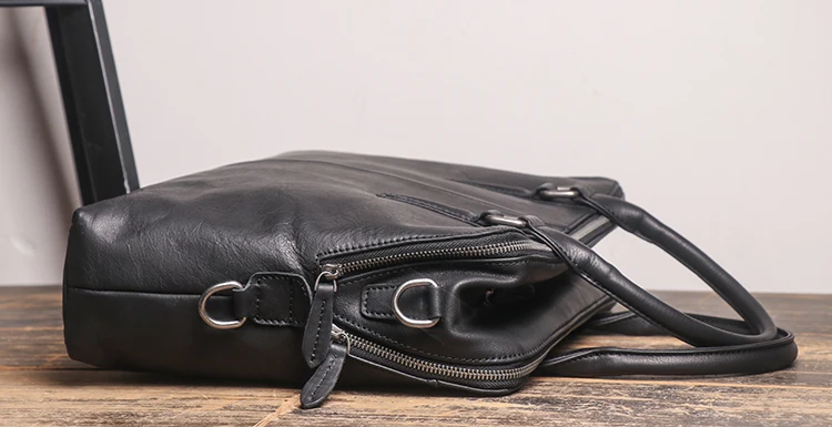 AETOO, высококачественный портфель, мужская кожаная сумка для ноутбука, верхний слой, кожа, Повседневный, на плечо, диагональный, большой, деловой портфель