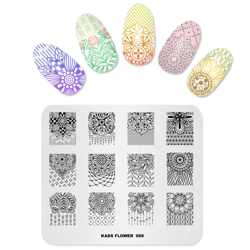 1 шт. трафарет для стемпинга ногтей 7 х8 см|stamping tool|image stampnail stamping plates |