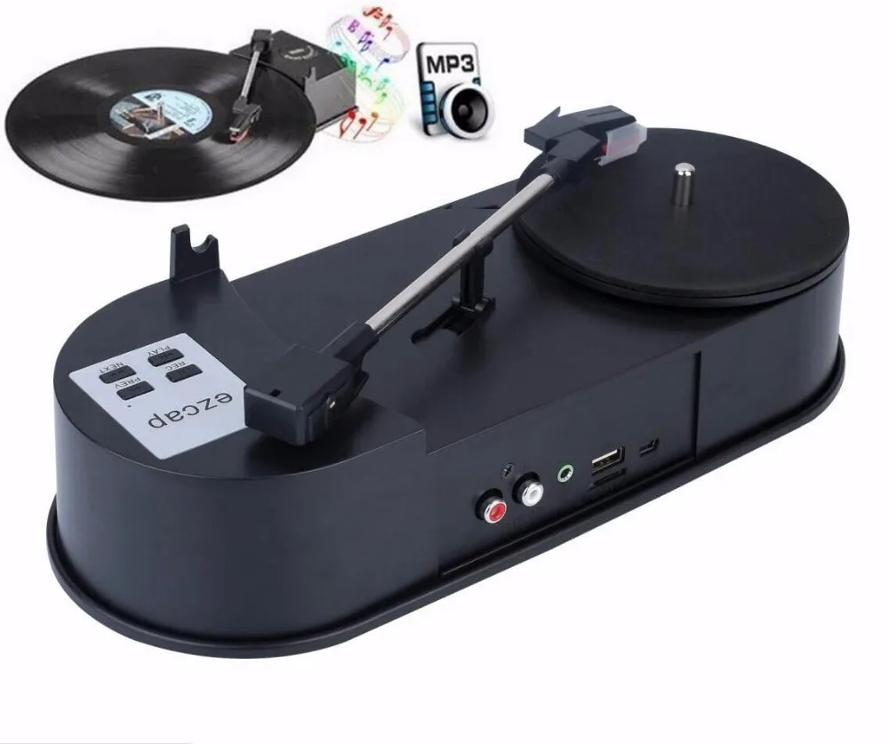 2016 New Douk Audio Digital Turntable Converter Record Player LP Vinyl to MP3 in SD Card/USB Flash Free Shipping