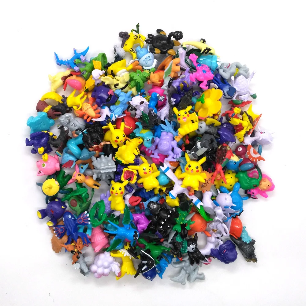 

144 Style Japanese Figures Figurine Figuras Doll For Pokemoned Kids Party Supply
