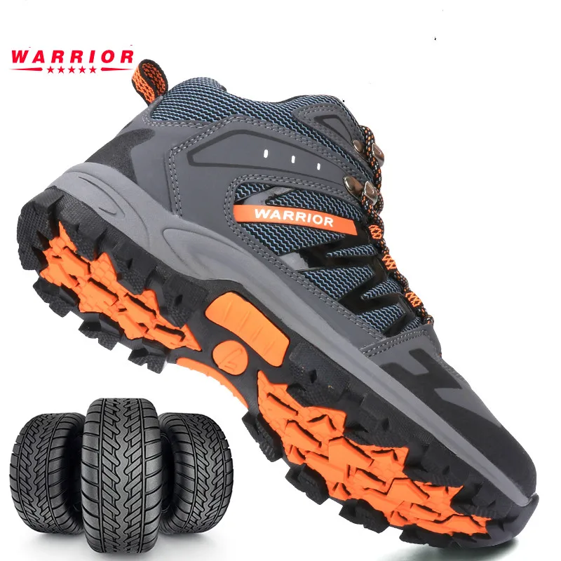 

Warrior Men Hiking Shoes climbing Shoe Outdoor Non-slip Wear Walking Shoes sport Sneakers